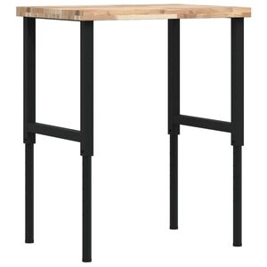 vidaXL Arbeidsbenk 80x60x(73-99,5) cm heltre akasie rektangulær
