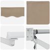 vidaXL Elektrisk Utrekkbar Markise Beige 3,5 x 2,5 m