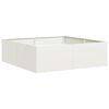 vidaXL Plantekasse hvit 100x100x30 cm st&aring;l