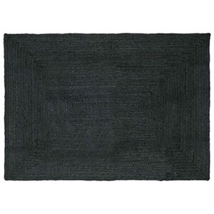 vidaXL Omr&aring;deteppet M&oslash;rkegr&aring; 160 x 230 cm Jute