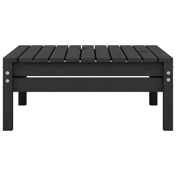 vidaXL Fotskammel for hage svart heltre furu