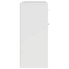 vidaXL Skjenk høyglans hvit 88x30x70 cm konstruert tre