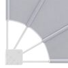 vidaXL Sammenleggbar sidemarkise for balkong gr&aring; 140x140 cm