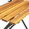 vidaXL Utendørs sammenleggbar spisestue 7 deler heltre akasie