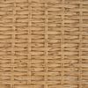 vidaXL Utebord Naturlig 80 x 40 x 40 cm St&aring;l og Poly Rattan