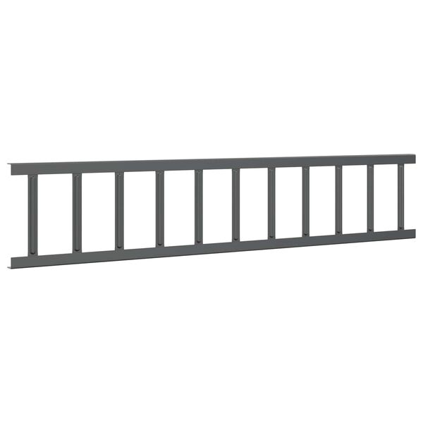 vidaXL Tak sn&oslash;fanger Antrasitt 100 x 2,5 x 20 cm St&aring;l