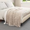 vidaXL Kastteppe Beige 130 x 150 cm Fleece