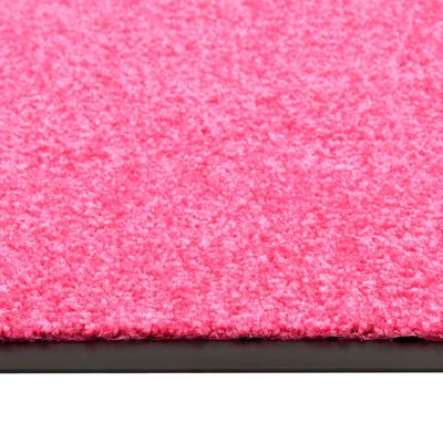 vidaXL Dørmatte vaskbar rosa 60x90 cm