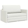 vidaXL Sammenleggbar Sofa seng Hvit 124 x 71 x 78 cm Kunstl&aelig;r