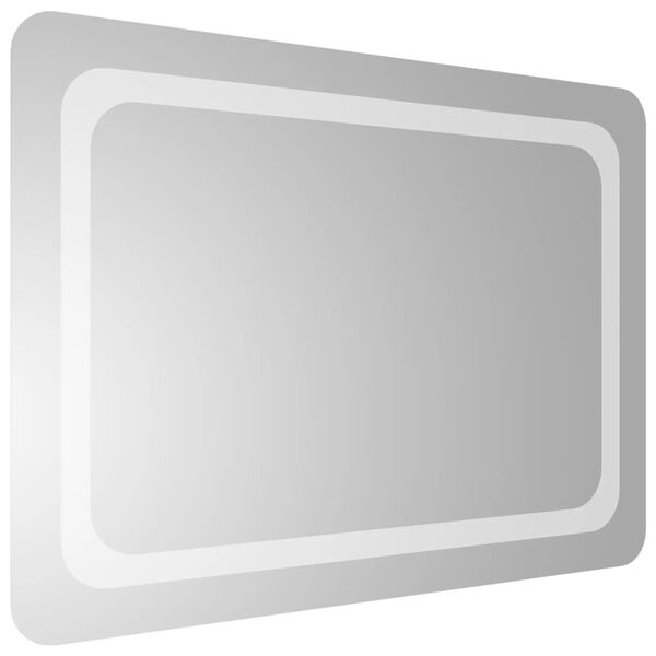 vidaXL Baderomsspeil med LED 50x70 cm