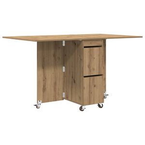 vidaXL Spisebord 2 pcs 140 x 80 x 77 cm Konstruert tre Artisan eik