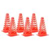 vidaXL Fotballkjegler 6 stk stablebar oransje 13x13x22,5 cm