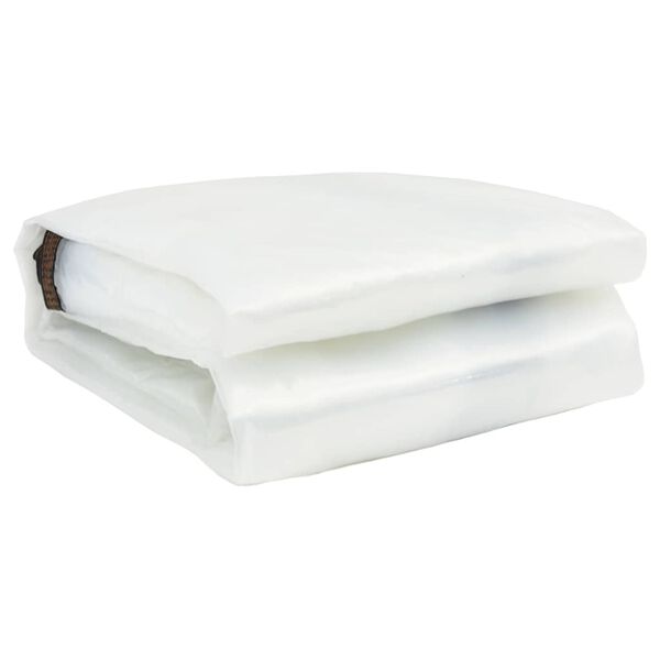 vidaXL Klar presenning med maljer 5x12 m polyetylen