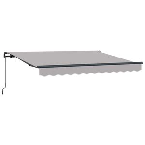 vidaXL Innvendbar Markise Lysegr&aring; 250 x 200 cm stoff