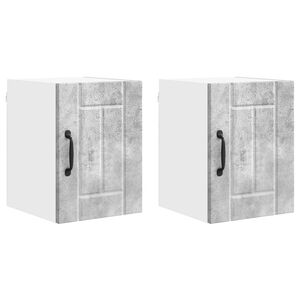 vidaXL Oppvaskmaskin-panel Lucca 2 pcs Betonggr&aring; 30 x 31 x 40 cm