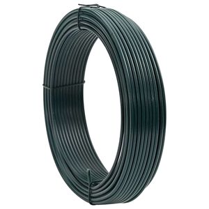 vidaXL Gjerde binding wire gr&oslash;nn 33 m PVC