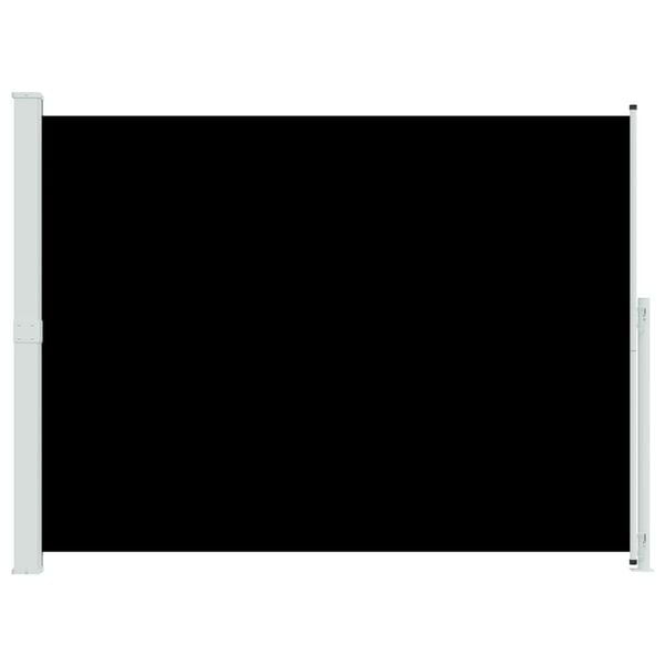 vidaXL Uttrekkbar sidemarkise 220x300 cm svart