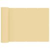 vidaXL Balkong privat skjerm 1,8 x 25 m Stoff med PU-belegg Beige