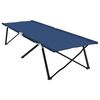vidaXL Sammenleggbar camping seng Blå 206 x 76 x 74 cm Oxford-stoff