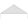 vidaXL Tak til festtelt 5 x 10 m hvit