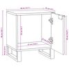 vidaXL Nattbordskap 2 pcs Brun 40 x 33 x 46 cm Massivt akasietre