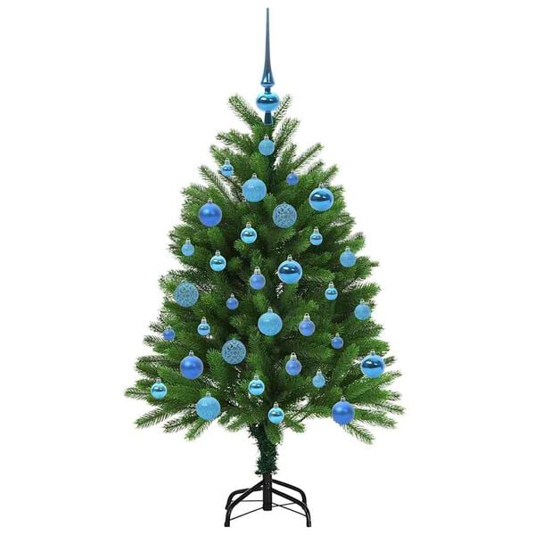 vidaXL Juletre med 150 LED med stativ gr&oslash;nn 120 cm PE