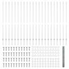 vidaXL Gjerde med stolpe s&oslash;lv 1,5 x 50 m St&aring;l