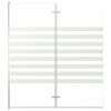 vidaXL Badekarvegg 120x140 cm herdet glass stripet