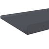 vidaXL Flytende hylle 2 pcs Antrasitt 100 x 18 x 2,5 cm St&aring;l