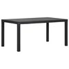vidaXL Hagebord 150x90x72 cm PP antrasitt