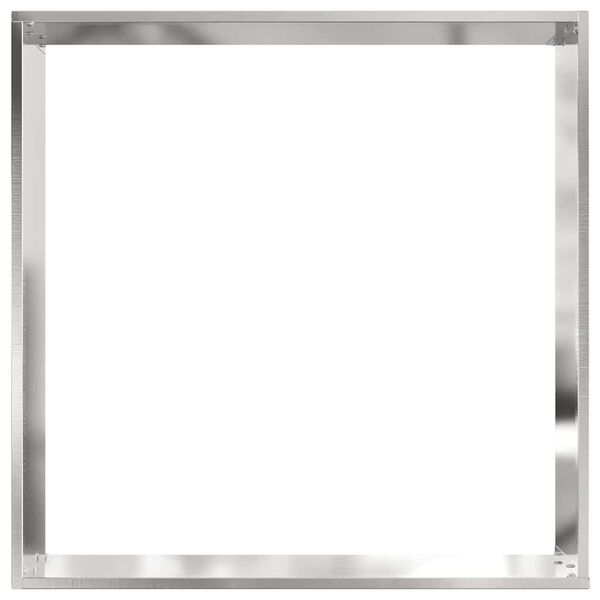 vidaXL Gjerdekant s&oslash;lv 50 x 50 x 13 cm Rustfritt St&aring;l
