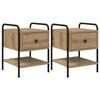 vidaXL Nattbordskap 2 stk. Artisan eik 35 x 36,5 x 47 cm