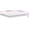 vidaXL Skummadrass middels myk 160x200 cm
