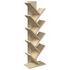 vidaXL Treet Bibliotek 6-Niv&aring; 30 x 18 x 100 cm Konstruert tre