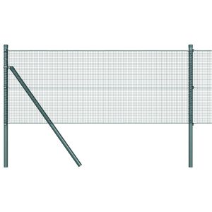 vidaXL Gjerdep&aring;le gr&oslash;nn 10 x 0,4 m (12 x 12 mm nett) St&aring;l og PVC