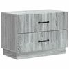 vidaXL Nattbordskap Gr&aring; sonoma 62 x 34,5 x 44,5 cm Konstruert tre