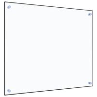 vidaXL Kjøkkenplate gjennomsiktig 70x60 cm herdet glass