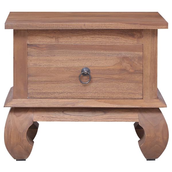 vidaXL Nattbord 45x35x40 cm heltre teak