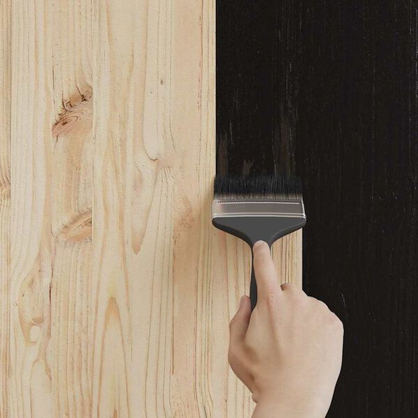 vidaXL Tremaling Svart 16,5 x 16,5 x 16 cm Veggdart