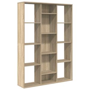 vidaXL Bokhylle/Romdeler sonoma eik 100x24x140 cm konstruert tre