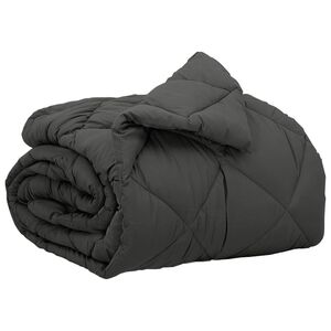 vidaXL Full &aring;r dyne Antrasitt 200 x 155 cm Mikrofiber