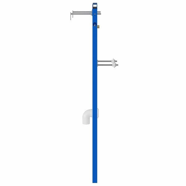 vidaXL Baderoms veggst&oslash;tte Bl&aring; 50 x 3 x 112 cm St&aring;l med kraftlakk