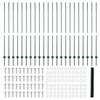 vidaXL Gjerde med stolpe gr&oslash;nn 1,5 x 50 m St&aring;l og PVC