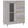 vidaXL Highboard gr&aring; sonoma 69,5x34x180 cm konstruert tre