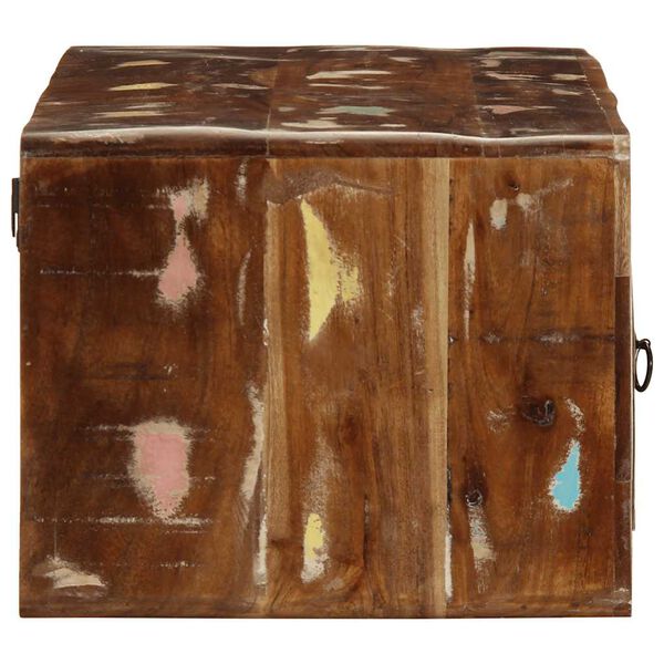 vidaXL Veggmontert TV-benk 100x32x25 cm gjenvunnet heltre