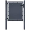 vidaXL Hageport st&aring;l 100x75 cm antrasitt