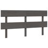 vidaXL Sengegavl gr&aring; 154x3x81 cm heltre furu