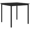vidaXL Spisebord 80 x 80 x 75 cm Konstruert tre Svart eik Torget