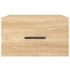 vidaXL Veggmontert nattbord sonoma eik 35x35x20 cm