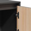 vidaXL Highboard grå 110,5x35x117 cm heltre furu